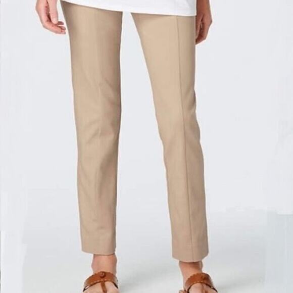 J.Crew Addison Chino Pant Driftwood Office Work Career Straight Leg Size 8 - Picture 1 of 12